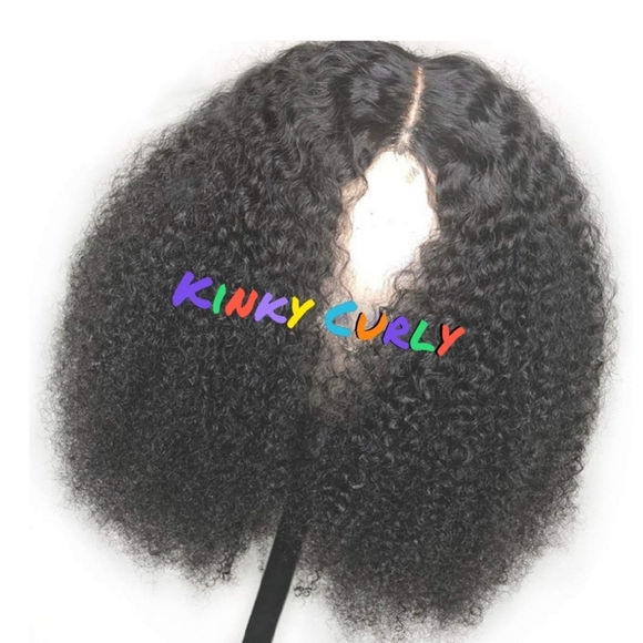 Natural Kinky Curly Lace Front Wig Pre plucked